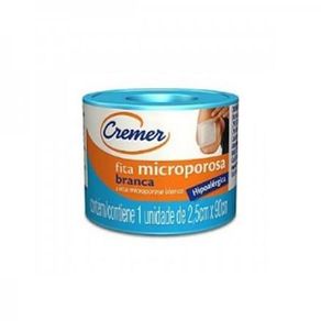 Fita Microporosa Cremer Branca 2,5cm x 90cm