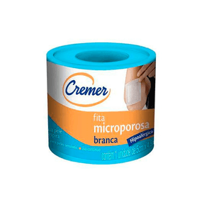 Fita Microporosa Cremer Branca 5cm x 4,5m 1 Unidade