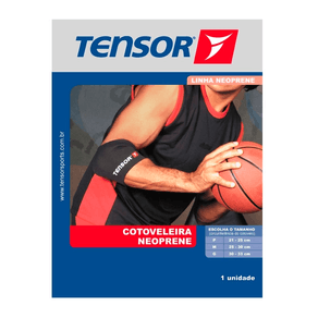 Cotoveleira Tensor Neoprene Cor Preta Tamanho G 1 Unidade