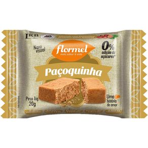 Paçoca Zero Flormel 1 Unidade 20g