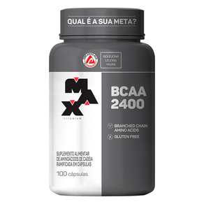 Suplemento Alimentar BCAA 2400 Max Titanium 100 Cápsulas