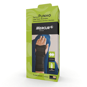 Órtese de Punho Mercur com Tala Bilateral Tamanho G 1 Unidade