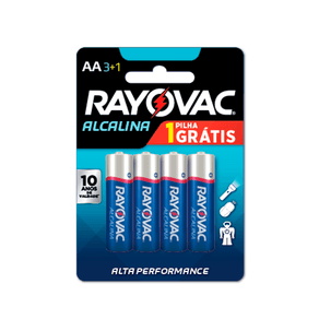 Pilha Rayovac Alcalina Aa4 4 unidades
