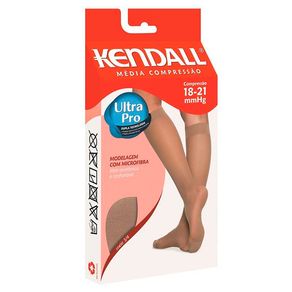 Meia Kendall 3/4 Média Compressão Mel GG