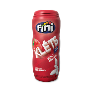 Chiclete Fini Kléts Morango Zero Açucares com Xilitol 30g