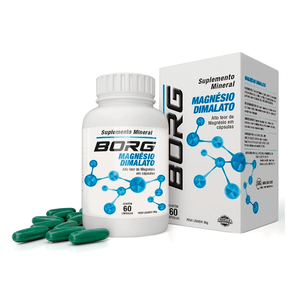 Suplemento Mineral Borg Magnésio Dimalato 60 Cápsulas