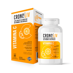 Suplemento Alimentar Cronoliv Vitamina C 60 Cápsulas