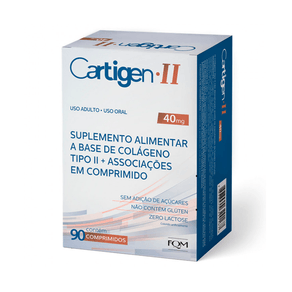 Suplemento Alimentar Cartigen II 40mg 90 Comprimidos