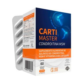 Suplemento Alimentar Carti Master Condroitina MSM 60 Cápsulas