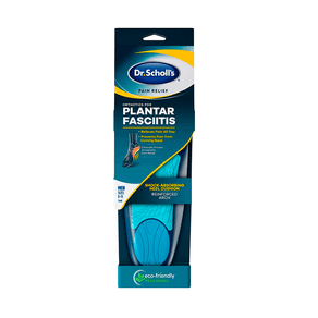 Palmilha Gel Dr. Scholls Pain Relief Fascite Plantar Azul Transparente 1 par