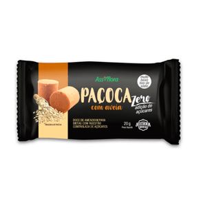 Doce de Amendoin Assiflora Zero Açúcar Sabor Paçoca com Aveia 20g