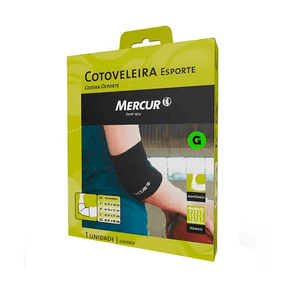Cotoveleira Esporte Mercur Tamanho G Cor Preta 1 Unidade