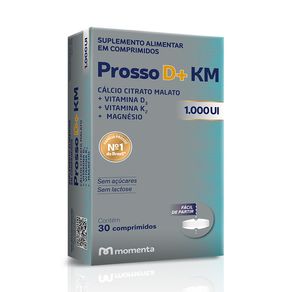 Suplemento Alimentar Prosso D+ KM 1.000UI 30 Comprimidos