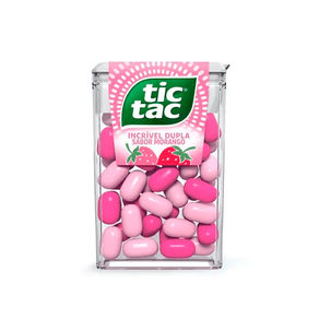 Pastilha Tic Tac Incrível Dupla Sabor Morango 14,5g