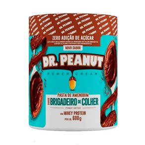 Pasta de Amendoim Dr. Peanut Power Cream Zero Açúcar Sabor Brigadeiro de Colher 600g