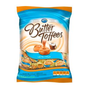 Balas Butter Toffees Sabor Leite 100g