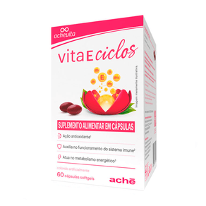 Suplemento Alimentar Vita E Ciclos 60 Cápsulas Softgels