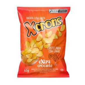 Batata Xcrons Extra Crocante Sabor Costelinha com Limão 45g