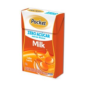 Bala de Leite Pocket Zero Açúcar Milk 23g