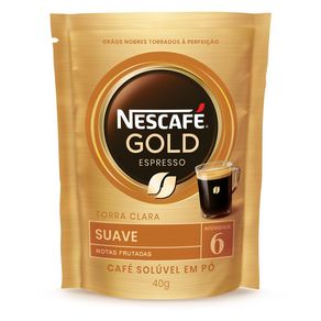 Café Solúvel Em Pó Nescafé Gold Espresso Suave Intensidade 6 40g