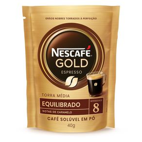 Café Solúvel Em Pó Nescafé Gold Espresso Equilibrado Intensidade 8 40g