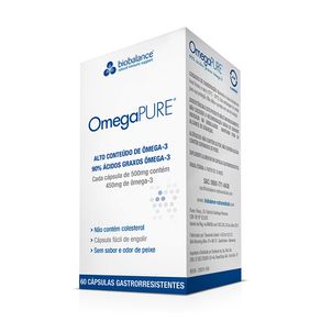 Suplemento Alimentar OmegaPure 60 Cápsulas Gastrorresistentes