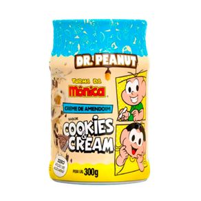 Creme De Amendoim Dr.Peanut Turma Da Monica Sabor Cookies&Cream 300g