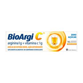 Suplemento Vitamínico Bioargi-C 1g Sabor Laranja 16 Comprimidos Efervescentes
