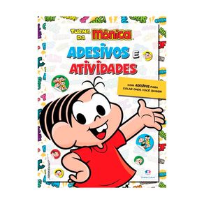 Livro Turma da Mônica Adesivos e Atividades 1 Unidade