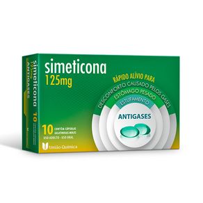 Simeticona 125mg União Química 10 Cápsulas Gelatinosas Moles