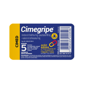 Antigripal Cimegripe 4 Cápsulas
