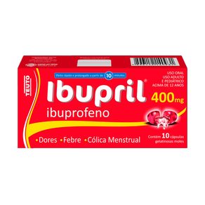 Ibupril 400mg 10 Cápsulas Gelatinosas Moles