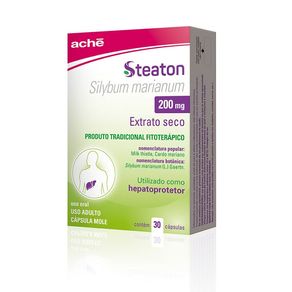 Hepatoprotetor Steaton 200mg 30 Cápsulas Moles