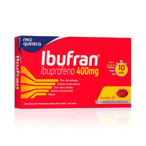 Ibufran 400mg 20 Cápsulas Líquidas