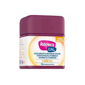 Suplemento Alimentar Vitamina Addera Cal 1.000 UI 30 Comprimidos Revestidos