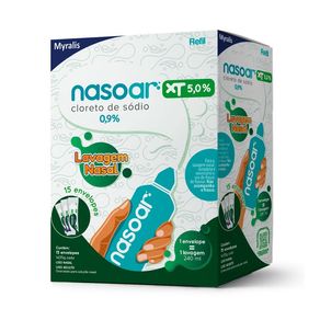 Refil Nasoar XT 5,0% Granulado Para Solução Nasal 15 Envelopes