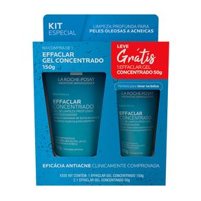 Kit Gel de Limpeza Facial La Roche-Posay Effaclar Concentrado 150g + 50g