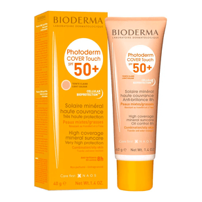 Protetor Solar Facial Bioderma Photoderm Cover Touch FPS50+ Dourado 40g