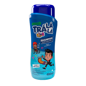 Shampoo Trá Lá Lá Kids 2 em 1 Meninos 480ml