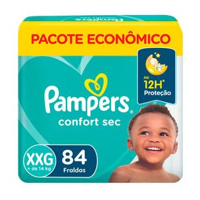 Fraldas Pampers Confort Sec Max XXG 84 Unidades