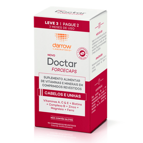 Suplemento Alimentar Darrow Doctar Forcecaps 90 Comprimidos Revestidos