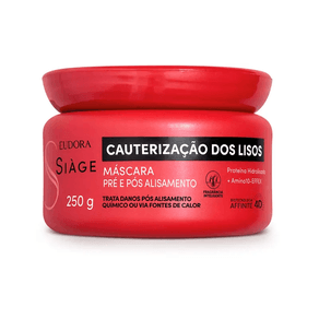 Máscara Capilar Eudora Siàge Cauterização dos Lisos 250g