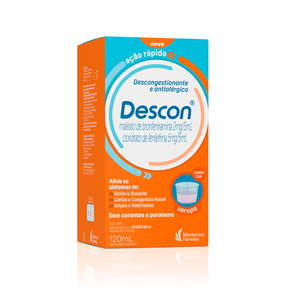 Descon Xarope Sabor Uva 120ml + Copo Dosador