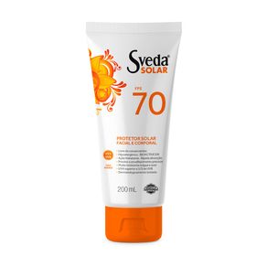 Protetor Solar Facial e Corporal Sveda Solar FPS70 200ml