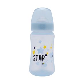 Mamadeira Lolly Kinddy Big Star 3+ Meses Azul 330ml