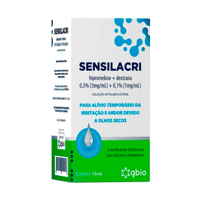 Sensilacri Solução Oftálmica Estéril 15ml
