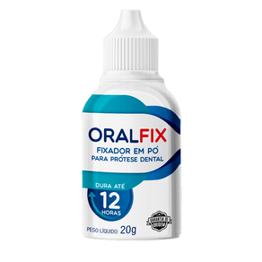 Fixador Em Pó Para Prótese Dental Oralfix Sem Sabor 20g