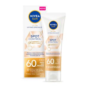 Protetor Solar Facial Nivea Sun Fluido Spot Control Luminous 630 FPS60 40ml