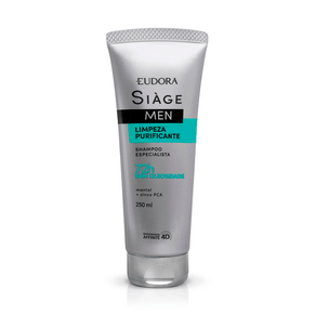 Shampoo Eudora Men Siàge Limpeza Purificante 250ml