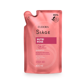 Refil Shampoo Eudora Siàge Nutri Rosé 400ml
